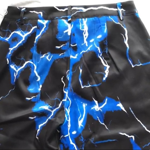 Electric Blue High Waisted Pants - Picture 6 of 6